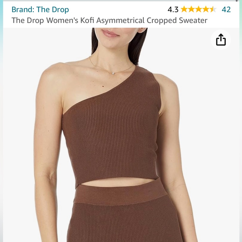 The Drop - Asymmetrical ribbed top